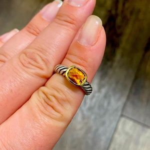 David Yuman Noblesse Vintage Retired Citrine Ring Size 5